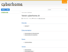 Tablet Screenshot of cyberhome.ch